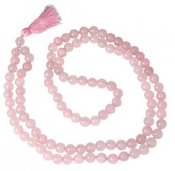 Rose Quartz Japa Beads 8mm